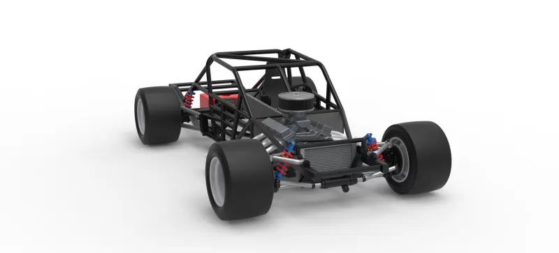 Vintage Asphalt Modified stock car Base V9 Scale 1:25 - Model preview 26