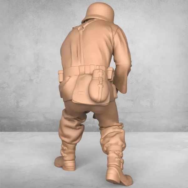 Army Soldier Digging Land - Model preview 2