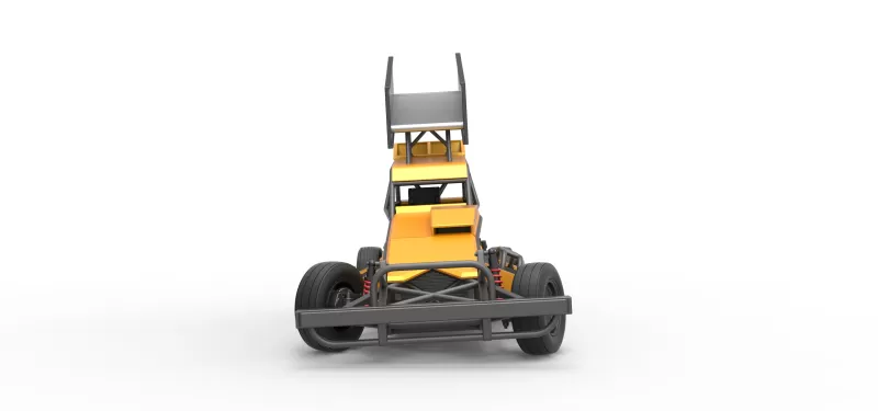 New Zealand Superstock car while turning Version 4 Scale 1:25 - Model preview 7