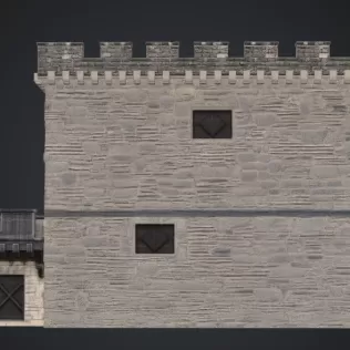 Wehrturm mitvanbau - Model thumbnail 3