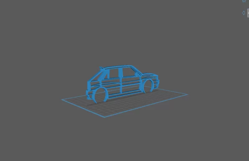 Lancia - Delta EVO Wall Art - Model preview 1
