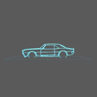 Chevrolet - Camaro SS 1968 Wall Art