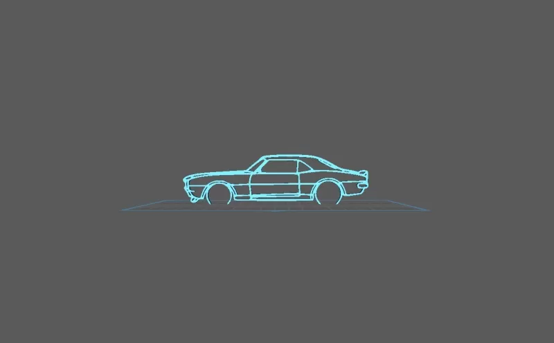 Chevrolet - Camaro SS 1968 Wall Art - Model preview 1