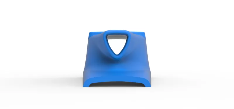 Air Scoop of Pavement Silver Crown Car Scale 1:25 - Model preview 5