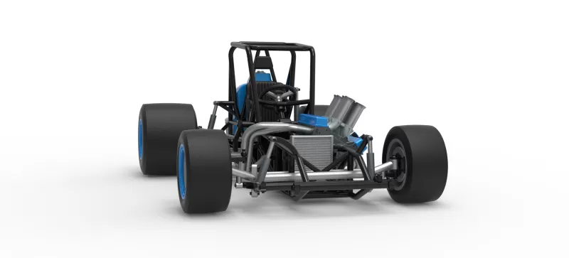 Vintage Pavement Sprint car Base Scale 1:25 - Model preview 27