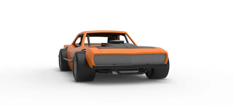 Vintage Asphalt Modified stock car V12 Scale 1:25 - Model preview 27