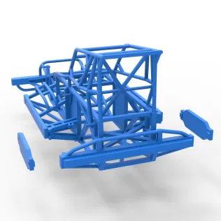 Frame of New Zealand Superstock car Version 4 Scale 1:25