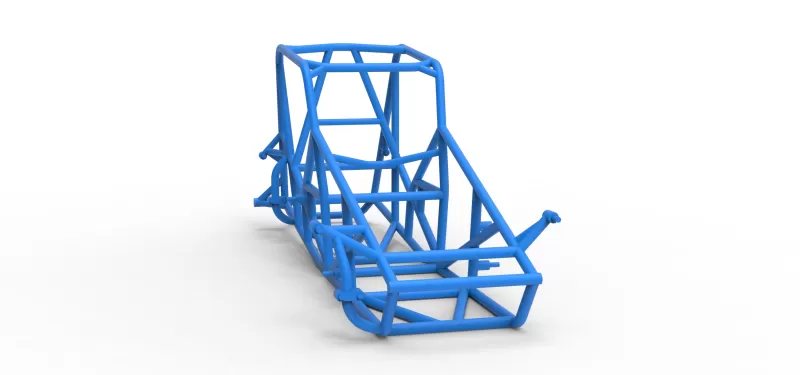 Frame of Silver Crown Car Version 3 Scale 1:25 - Model preview 18