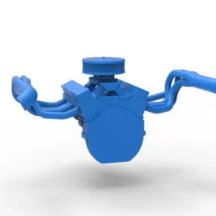 Engine of New Zealand Vintage Stock car Scale 1:25 - Model thumbnail 11