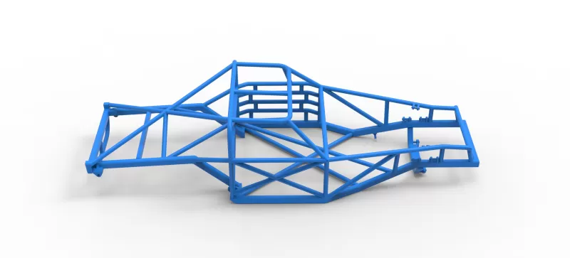 Frame of Vintage Dirt late model Race car Scale 1:25 - Model preview 14