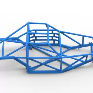 Frame of Vintage Dirt late model Race car Scale 1:25 - Model thumbnail 14