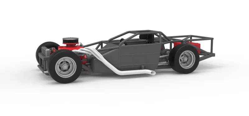 Vintage Asphalt Outlaw Super late model Base Scale 1:25 - Model preview 1