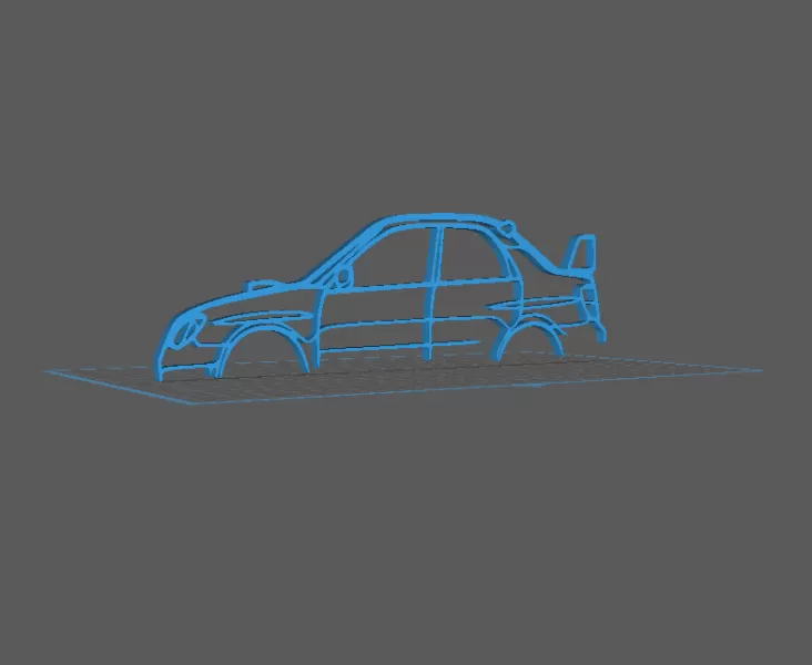 Subaru - Impreza Wall Art - Model preview 2