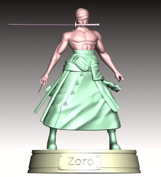 Zoro One Piece Fan Art - Model preview 11