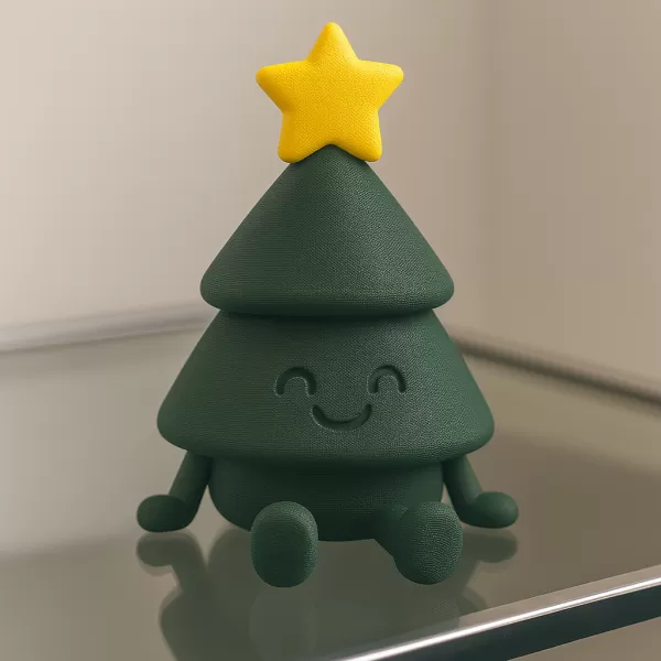 Articulated Christmas Tree Figurine | Flexi Adorable Holiday - Model preview 5