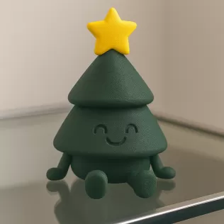 Articulated Christmas Tree Figurine | Flexi Adorable Holiday - Model thumbnail 5