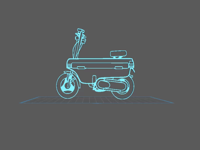 Honda - Motocompo Wall Art - Model preview 1