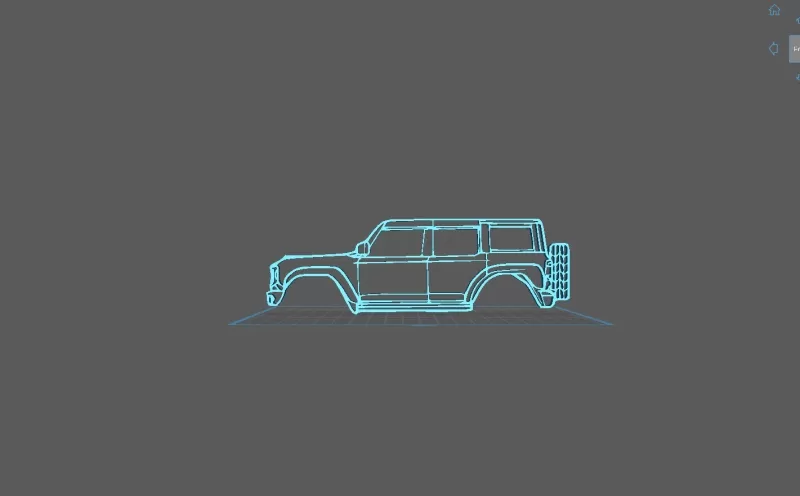 Ford - Bronco Raptor 2022 Wall Art - Model preview 1