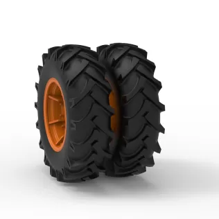 Front wheel of Racing Combine Harvester Version 2 Scale 1:25 - Model thumbnail 8