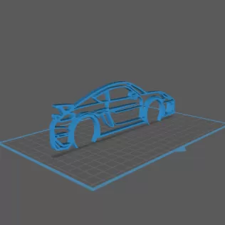 Porsche - 718 GT4 RS Wall Art - Model thumbnail 1