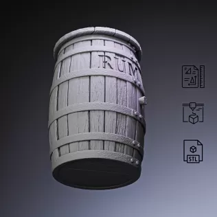 Kill Devil Barrel #RoZ - Model thumbnail 2