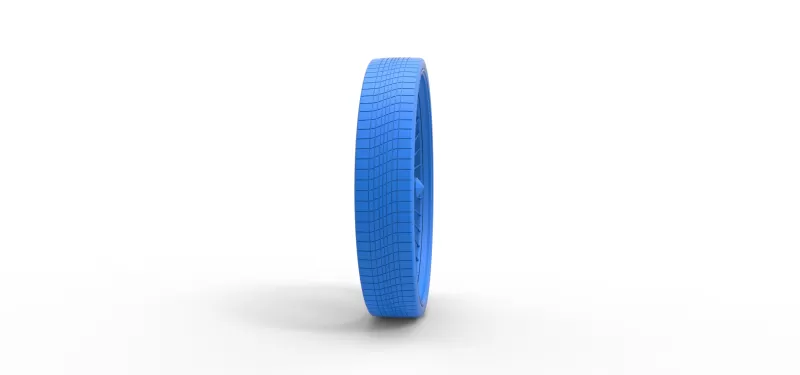 50 inch Wire wheel of Donk car Scale 1:25 - Model preview 11