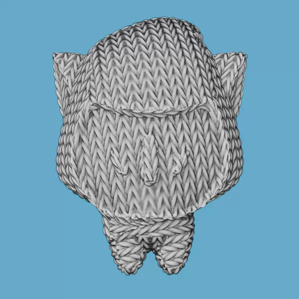 Crochet Omen Cat - Model preview 3