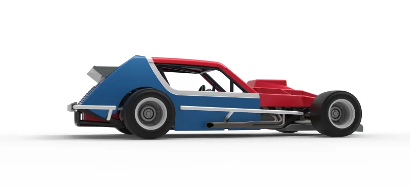 Vintage Asphalt Modified stock car V10 Scale 1:25 - Model preview 21