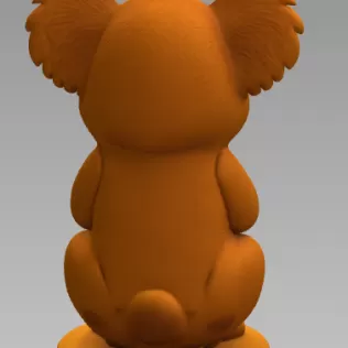 Cute Koala with Heart – 3D Printable STL File - Model thumbnail 5