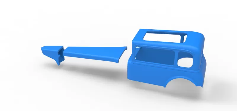 Shell of Vintage Supermodified stock car Version 4 Scale 1:25 - Model preview 14