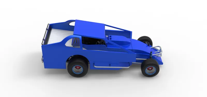 Northeast Dirt Modified stock car Version 2 Scale 1:25 - Model preview 23