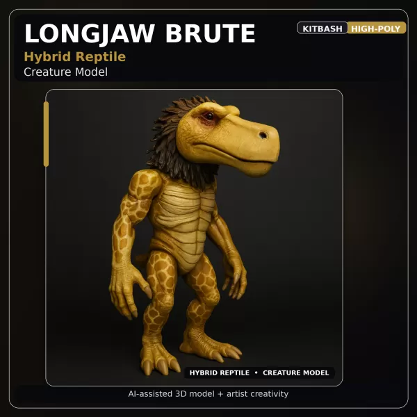 Creature & Mecha Collection – High-Poly Kitbash Character Pack - Model preview 10