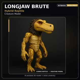 Creature & Mecha Collection – High-Poly Kitbash Character Pack - Model thumbnail 10