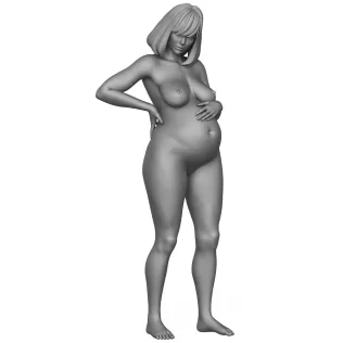 Beautiful Pregnant Woman 3D Print Model - Model thumbnail 1