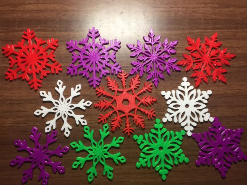 Snowflake hristmasdecorations - Model preview 6