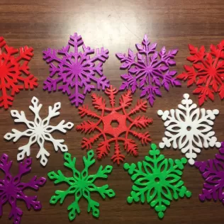 Snowflake hristmasdecorations - Model thumbnail 6