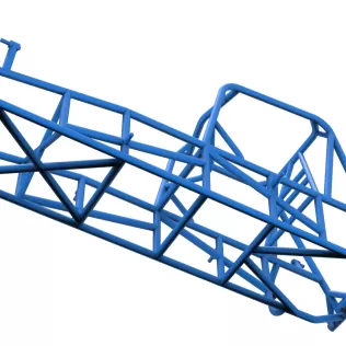 Frame of Vintage Dirt Silver Crown Car Scale 1:25 - Model thumbnail 3