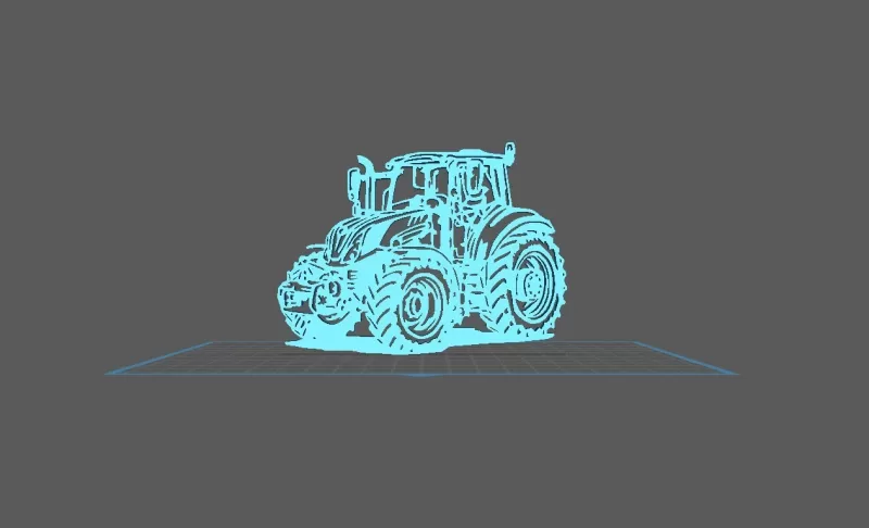 Tractor - New Holland T5 Wall Art - Model preview 1