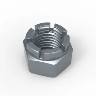 Castle Nut - Model thumbnail 2