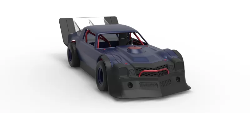 Vintage Dirt late model Race car Version 4 Scale 1:25 - Model preview 26