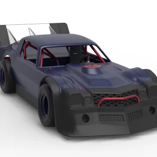 Vintage Dirt late model Race car Version 4 Scale 1:25 - Model thumbnail 26