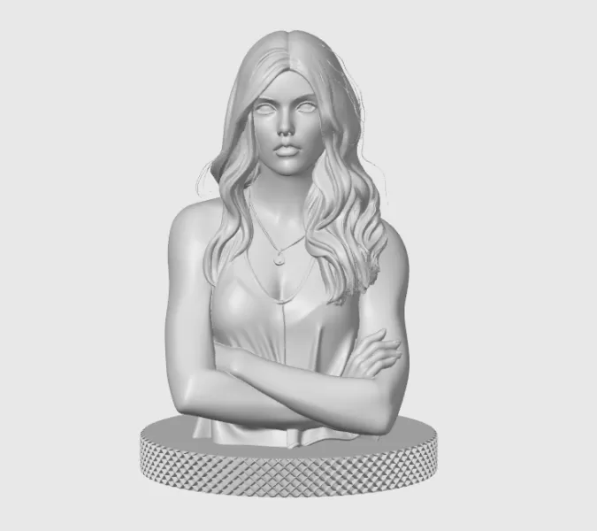 Katherine McNamara 3D Bust Print - Model preview 3