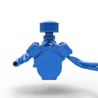 Engine of New Zealand Superstock car Scale 1:25 - Model thumbnail 12