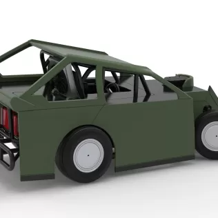 Mod Lite Race car while turning Version 2 Scale 1:25 - Model thumbnail 20
