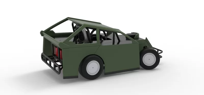 Mod Lite Race car while turning Version 2 Scale 1:25 - Model preview 20