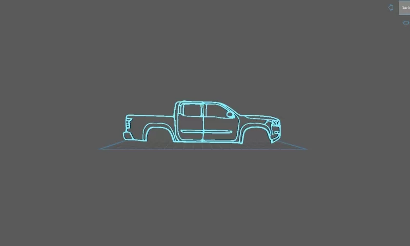 Nissan - Frontier 2022 Wall Art - Model preview 1