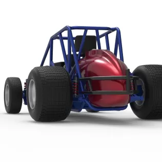 Dirt Silver Crown Car Base Scale 1:25 - Model thumbnail 15