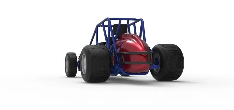 Dirt Silver Crown Car Base Scale 1:25 - Model preview 15