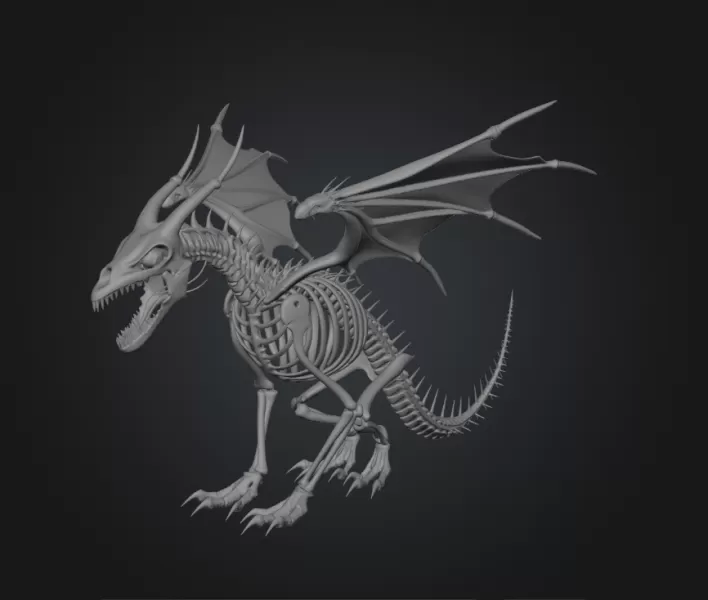Bone Dragon - Model preview 1