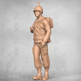 Standing Military Soldier - Model thumbnail 4